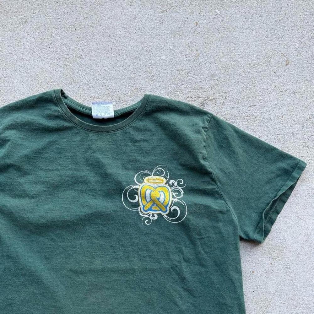 Vintage Y2K auntie annes tee shirt green womens xl